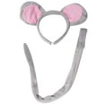 thumbnail image 1 of Mouse Ears & Tail Costume - Oversized Plush - Grey, 1 of 9