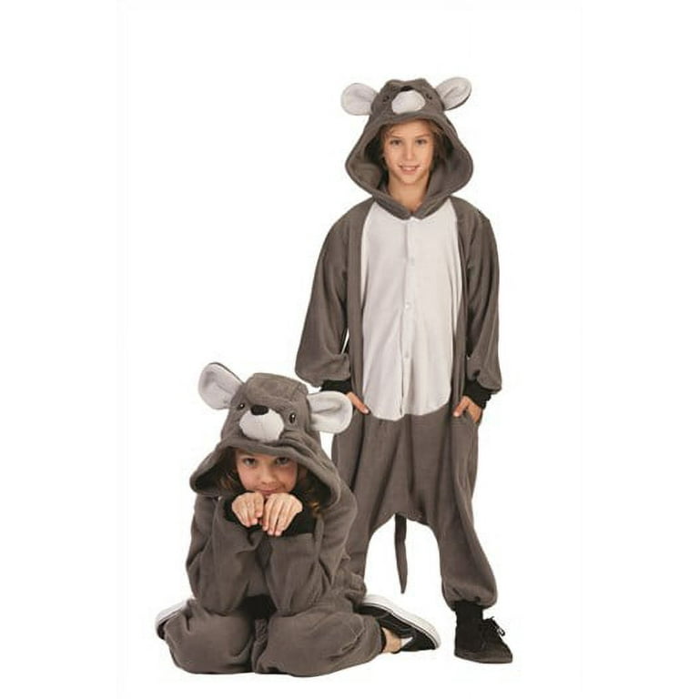 Mouse Costume Grey Jumpsuit with Hood Mouse Costume Grey Jumpsuit with Hood