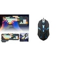 Mouse Gaming Keybinds Rapid Fire Button Light For Laptop/Pc/Mac Metal Backlit Wrist Rest Gaming