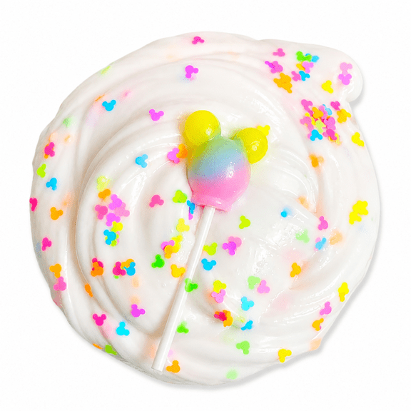 Hoshimi Slimes Mouse Glow Pops Thick Glossy Slime with UV Light & Charm, 8 oz