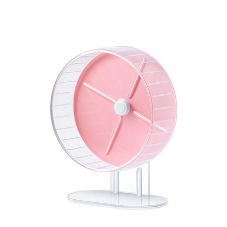 Mouse Height-Adjustable Flying Silent Mute Easy to Clean Cage Accessories Exercise Roller Running Windmill Hamsters Wheel PINK S