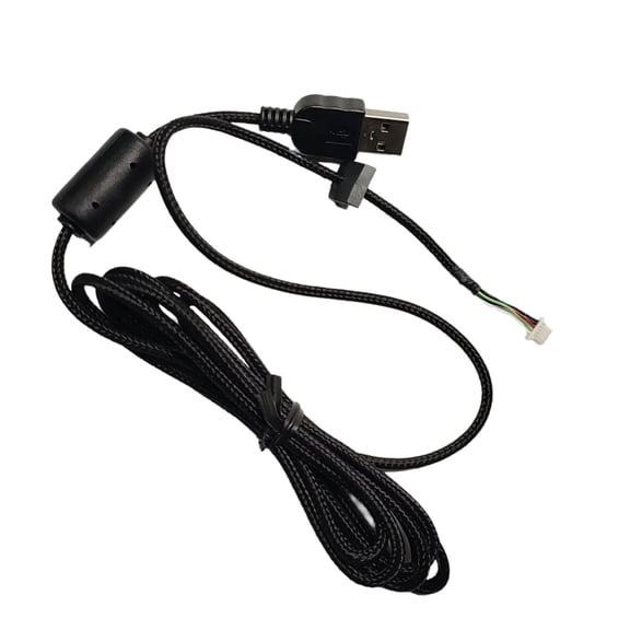 Mouse Line Replacement Nylons USB Cable for G502X Wireds Gaming Black