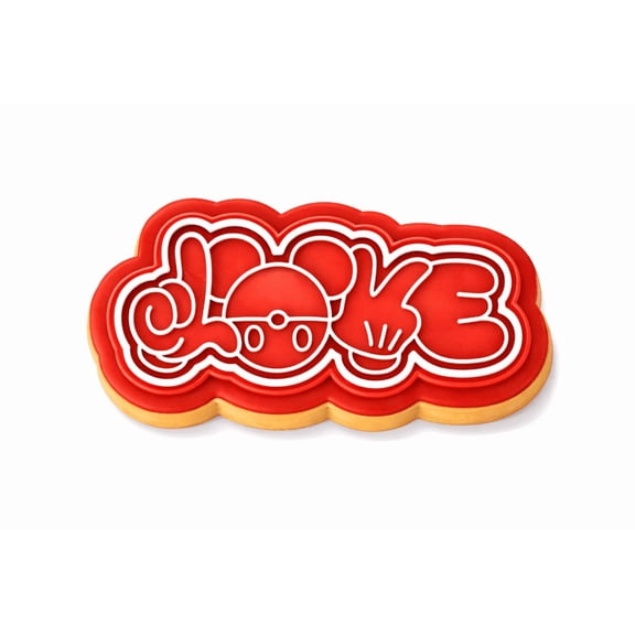 Mouse Love Cookie Cutters with Stamp Size Option