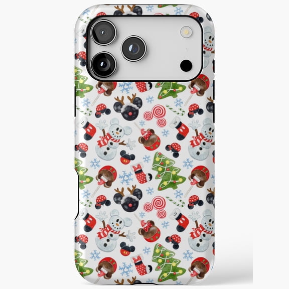 Mouse Magic Xmas Holiday Cartoon Funny Case for iPhone 11 12 13 14 15 16 17 Pro Max