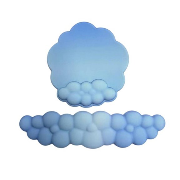 Mouse Mat Oversized Colorful Cloud Shape Mouse Pad Featuring Wrist Support For Comfortable Typing And Gaming Mousepad