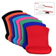 Mouse Mat Pad with Gel Wrist Rest Support Gaming Mousepad Anti-Slip Comfortable Pad for Computer Laptop Office Typist