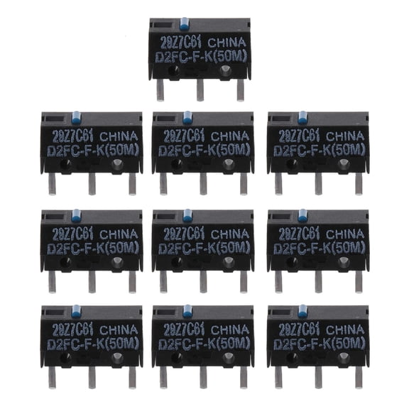 Mouse Micro Switch D2FC-F-K Mouse Button Blue Dot Silver Alloy Contacts 50Million Clicks 2PCS/Set