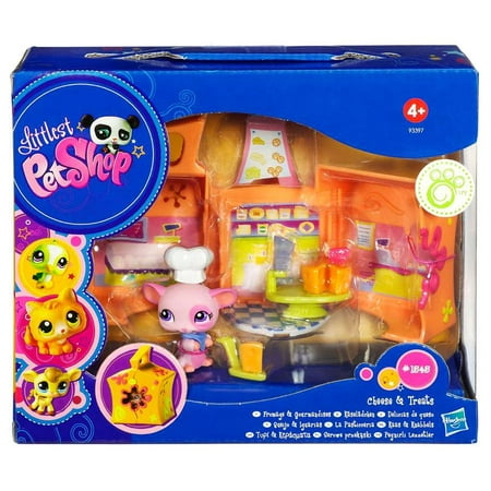 Hasbro Mouse Mini Pet Carrier with Cheese Cafe Accessories, Multicolor, 5 lb Limit