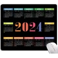 Mouse Pad, 2024 Calendar Mouse Pad, Cute Square Waterproof Mouse Mat ...