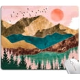 thumbnail image 1 of Mouse Pad, Abstract Mountain Mouse Pad, Square Mouse Mat Waterproof Non-Slip Rubber Base MousePads, 1 of 6