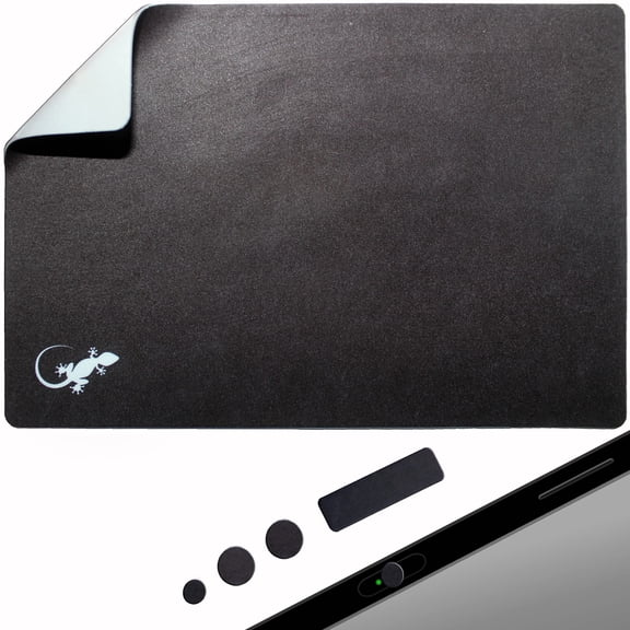 Mouse Pad Adhesive Bottom - Peel and Sticks to Any Surface - Travel Large Size - Portable (XL - Black)