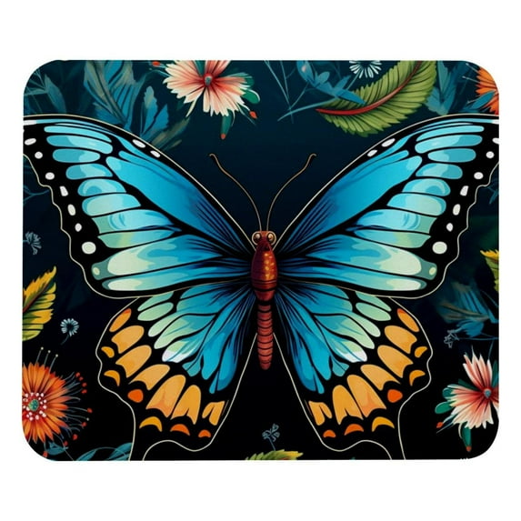 Mouse Pad, Anti-Slip Rubber Mouse-pad for Gaming Office Laptop Computer Men Women Kids, Cute Custom Pattern Mouse Mat, Colorful Butterfly Design