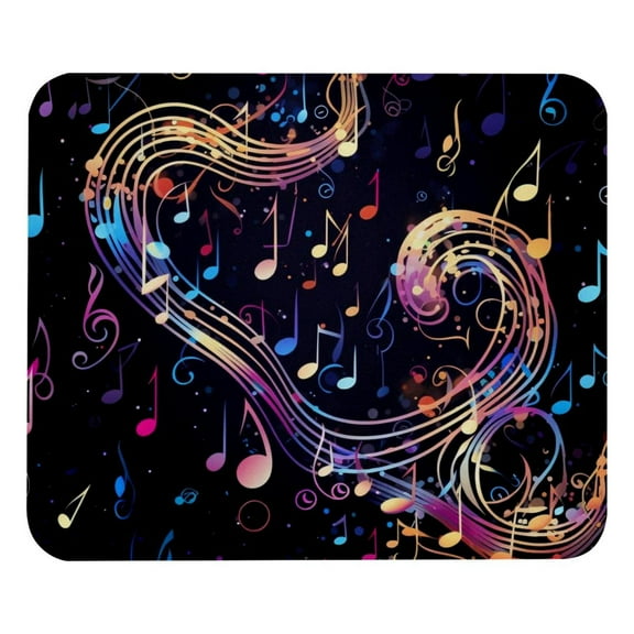 Mouse Pad, Anti-Slip Rubber Mouse-pad for Gaming Office Laptop Computer Men Women Kids, Cute Custom Pattern Mouse Mat, Music Note Design