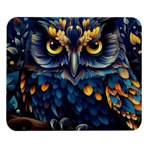Mouse Pad, Anti-Slip Rubber Mouse-pad for Gaming Office Laptop Computer Men Women Kids, Cute Custom Pattern Mouse Mat, Owl Design