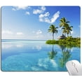 thumbnail image 1 of Mouse Pad, Beach Mouse Pad, Square Computer Mouse Mat Waterproof Mousepad Non-Slip Rubber Base Mouse Pads for Office Laptop, 1 of 6