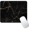 thumbnail image 1 of Mouse Pad,Black and Gold Marble Mouse Pad, Modern Marbling Mousepad, Small Mouse Pads with Designs, Portable Office Non-Slip Rubber Base Wireless Mouse Pad for Laptop, 1 of 5
