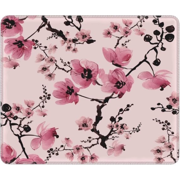 Mouse Pad Cherry Blossoms Anti-Slip Gaming Mouse Pad for Laptops Office Computer Mouse Pads 7.9" x 9.5"