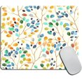 thumbnail image 1 of Mouse Pad, Colorful Leaves Spots on Branches Customized Premium-Textured Mouse Mat,Washable Mousepads with Lycra Cloth, Non-Slip Rubber Base Small Mousepad, 9.5×7.9×0.12 inches, 1 of 6