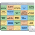 thumbnail image 1 of Mouse Pad, Conference Call Bingo Mouse Pad, Washable Square Cloth Mousepad for Office Laptop, Non-Slip Rubber Computer Mouse Pads for Wireless Mouse, Personalized Gift Mouse Pads for Desk, 1 of 12