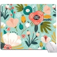 thumbnail image 1 of Mouse Pad, Cute Abstract Floral Mouse Pad for Women, Washable Square Cloth Mousepad for Office Laptop, Non-Slip Rubber Computer Mouse Pads for Wireless Mouse, Personalized Mouse Pads for Desk, 1 of 12