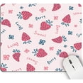 thumbnail image 1 of Mouse Pad Cute Pink, Square Computer Mousepads for Girl Washable Sweet Strawberry Desk Mouse Pads with Non-Slip Rubber Base for Gaming Office Laptop Wireless Mouse, 1 of 14