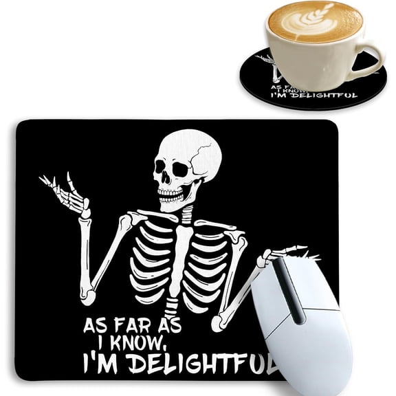 Mouse Pad, Cute Small Mouse Pads for Desk, Round Travel Mousepad for Wireless Mouse Gaming Work Laptop, Plant Leave Mini Computer Mouse Mat, Home Decor Office Desk Accessories