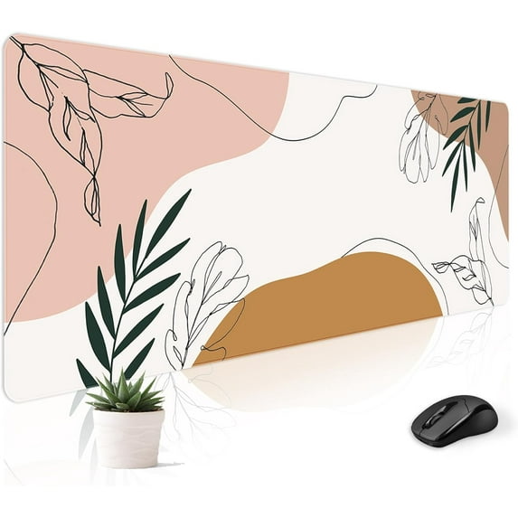 Mouse Pad Desk Mat Gaming Large Keyboard Cute Office Desktop Computer Laptop Boho XXL Long Giant Big Kawaii Aesthetic Girly Pretty Design for Women Girl Gamer Oversized Wide 31.5x11.8'''' Mousepad
