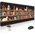 thumbnail image 1 of Mouse Pad Desk Mat Gaming Large Keyboard Cute Office Desktop Computer Laptop Cat XXL Long Giant Big Kawaii Girly Pretty Modern Design for Women Girl Gamer Oversized Wide 31.5x11.8'''' Mousepad, 1 of 5
