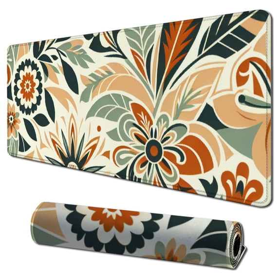 Mouse Pad,Floral Flower Mouse Pad,Mouse Mat Square Waterproof Mouse Pad Non-Slip Rubber Base MousePads for Office Laptop,