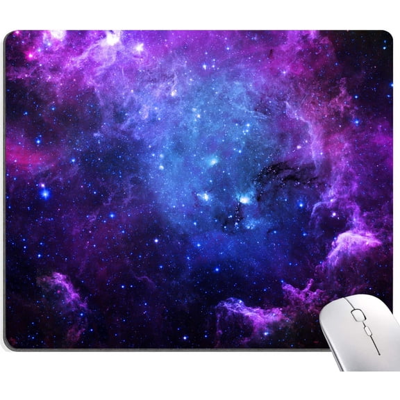 Mouse Pad, Galaxy Mouse Pad, Cute Square Waterproof Mouse Mat Non-Slip Rubber Base Computer Mousepad for Office Laptop