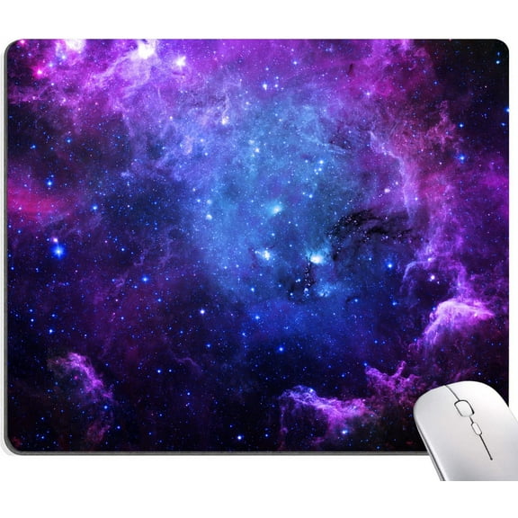 Mouse Pad, Galaxy Mouse Pad, Cute Square Waterproof Mouse Mat Non-Slip Rubber Base Computer Mousepad for Office Laptop
