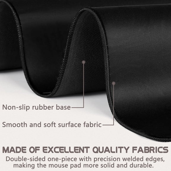 Mouse Pad Gaming - Desk Mat for Keyboard and Mouse - Kanagawa Large Mouse Pad for Desk, Japanese Sea Wave Mousepad (31.5 x 11.8inch) with Non-Slip Base, Desks Pad Mat for Game, Office and Home