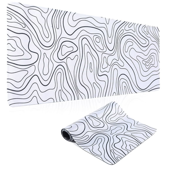 Mouse Pad Gaming Mousepad 31.5 x 11.8 x0.12in Large Mouse Pad for Keyboard and Mouse with Anti-Slip Rubber Base,Keyboard Pad XL Mouse Mat for Home and Office(White)