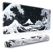 Mouse Pad Gaming Mousepad 35.4 x 15.7 x0.12in Large Mouse Pad for Keyboard and Mouse with Anti-Slip Rubber Base, Keyboar