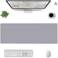 thumbnail image 1 of Mouse Pad Gray, Grey Large Office Decor Desk Mat, Non-Slip Rubber Desk Pad Protector, Laptop Computer Gaming Mouse Pad XL, Waterproof Solid Mouse Mat for Home, 31.5'''' x 11.8'''', 1 of 6
