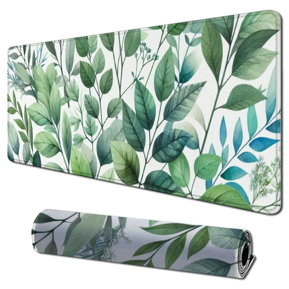 Mouse Pad, Green Grass -Textured Mouse Mat, Small Non-Slip Rubber Base Mousepad with Designs for Working and Gaming