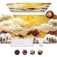 thumbnail image 1 of Mouse Pad, Groovy Forest Large Gaming Mouse Pad for Desk, Golden Sun Mountain Big Desk Mat with Seamed Edges, Waterproof Desk Pad, Non-Slip Rubber Base, Long Computer Mousepad, 31.5 x 15.7 Inch, 1 of 6