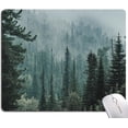 thumbnail image 1 of Mouse Pad, Mist Forest Mouse Pad, Washable Square Cloth Mousepad for Gaming Office Laptop, Non-Slip Rubber Computer Mouse Pads for Wireless Mouse, Cute Mouse Pads for Desk, Natural Landscape, 1 of 13