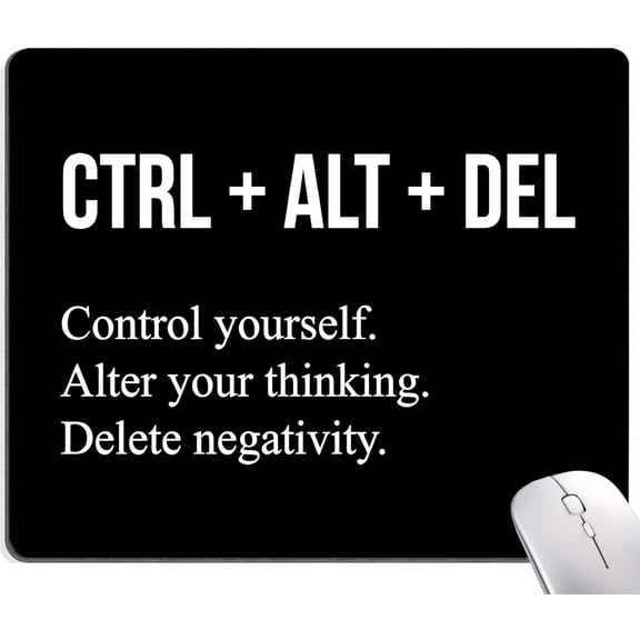 Mouse Pad, Motivational Mouse Pad Inspirational Quotes, Mouse Mat Square Waterproof Mouse Pads, Non-Slip Rubber Base MousePads for Office Laptop