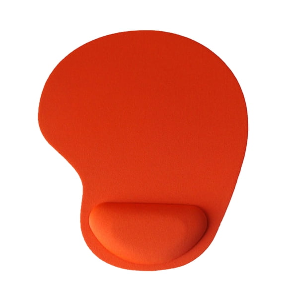 Mouse Pad,Mouse Pad with Wrist Rest,10IN Ergonomic Mouse Pad Wrist Rest Support, Ergonomic Mouse Pad with Memory Foam Wrist Rest Cushion, Non-Slip Rubber Base Gaming Mice Pad(Orange)
