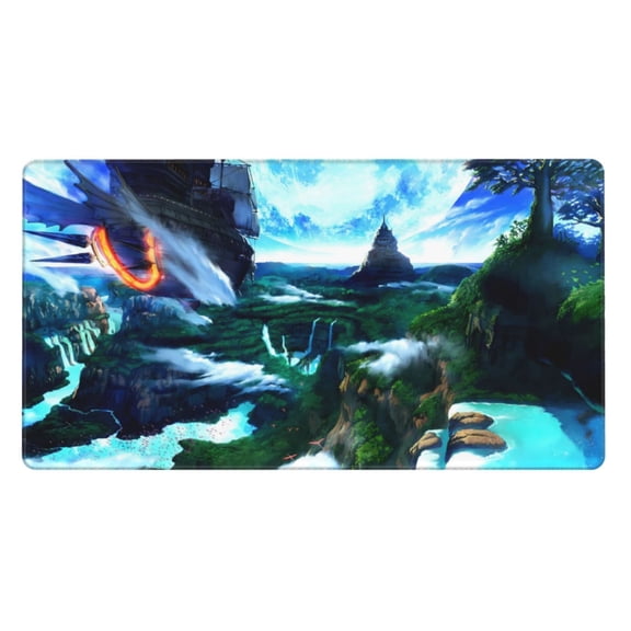 {Mouse Pad,Mousepad} Beautiful Scenery Non-Slip Rubber Base Waterproof with Stitched Edges for,{Gaming ,Office ,Home},Computers Laptop,16x29.5in