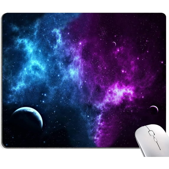 Mouse Pad, Nebula Galaxy Mouse Pad, Universe Mouse Mat Square Waterproof Mouse Pad Non-Slip Rubber Base MousePads for Computer Laptop