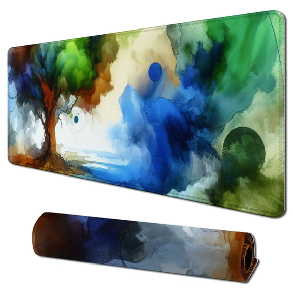 Mouse Pad, Personalized Round Mousepad, Small Mouse Mat with Designs, Customized Mouse Pad for Women Girls Office Dorm Computer Laptop Travel,