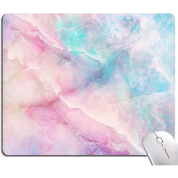 Mouse Pad, Premium-Textured Mouse Mat, Non-Slip Rubber Base Mousepad for Laptop, Computer & PC,9.5×7.9 in,Dream Marble
