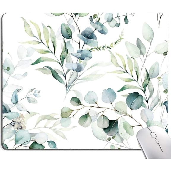 Mouse Pad, Premium-Textured Mouse Mat, Non-Slip Rubber Base Mousepad for Laptop, Computer & PC,9.5×7.9 in, Green Grass