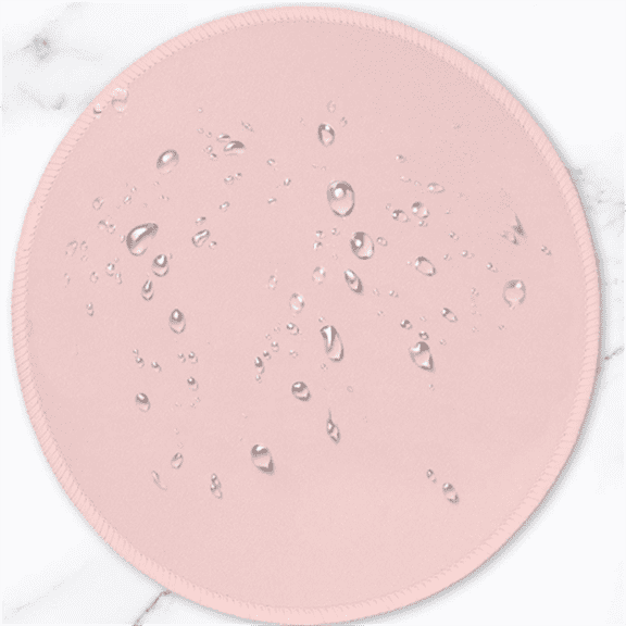 Mouse Pad, Premium-Textured Small Round Mousepad 8.7 x 8.7 Inch Pink, Stitched Edge Anti-Slip Waterproof Rubber Pretty Cute Computer Mat