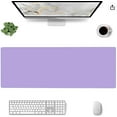 thumbnail image 1 of Mouse Pad Purple, Large Office Decor Desk Mat, Non-Slip Rubber Desk Pad Protector, Laptop Computer Gaming Mouse Pad XL, Waterproof Solid Mouse Mat for Home, 31.5'''' x 11.8'''', 1 of 6