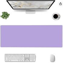 Mouse Pad Purple, Large Office Decor Desk Mat, Non-Slip Rubber Desk Pad Protector, Laptop Computer Gaming Mouse Pad XL, Waterproof Solid Mouse Mat for Home, 31.5'''' x 11.8''''