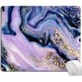 thumbnail image 1 of Mouse Pad, Purple Navy Gold Marble Mouse Pad, Premium-Textured Marbling Mouse Mat Square Waterproof Non-Slip Rubber Base Computer Mousepads for Office Laptop Desk, 1 of 6
