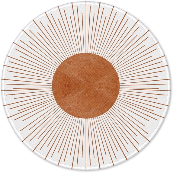 Mouse Pad,Round Mousepad,Small Non-Slip Rubber Gaming Pads,Office Dorm Computer Laptop Mouse pad 7.9 x 7.9 Inch Mid-Century Modern Prints Mousepad
